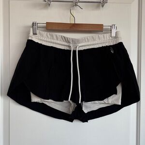FP Movement by Free People Black and Cream Athletic Shorts